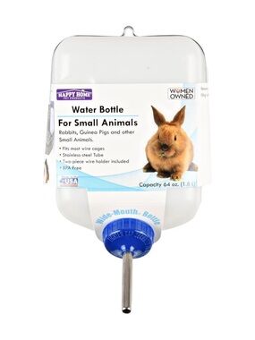 Happy Home Pet Products Small Animal Water Bottle, 64 oz.
